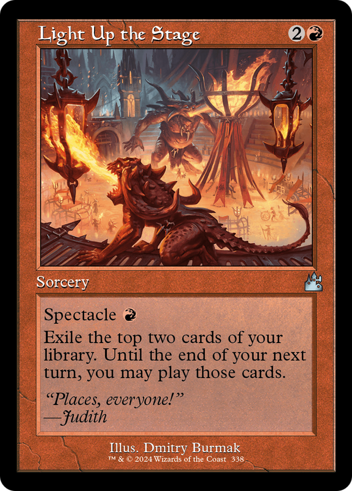 Light Up the Stage (Retro Frame) [Ravnica Remastered] Magic: The Gathering