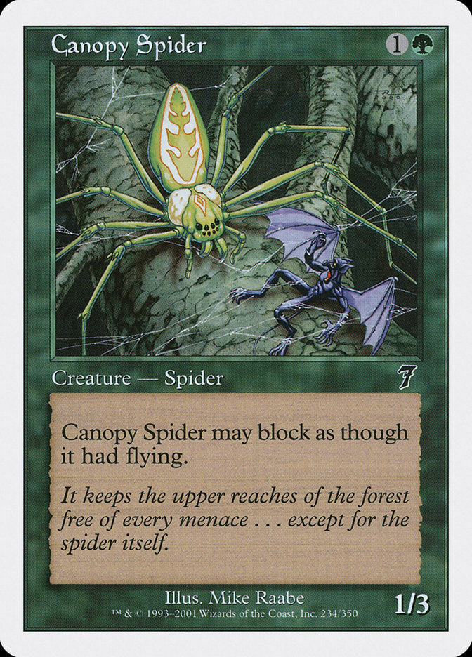 Canopy Spider [Seventh Edition] Magic: The Gathering