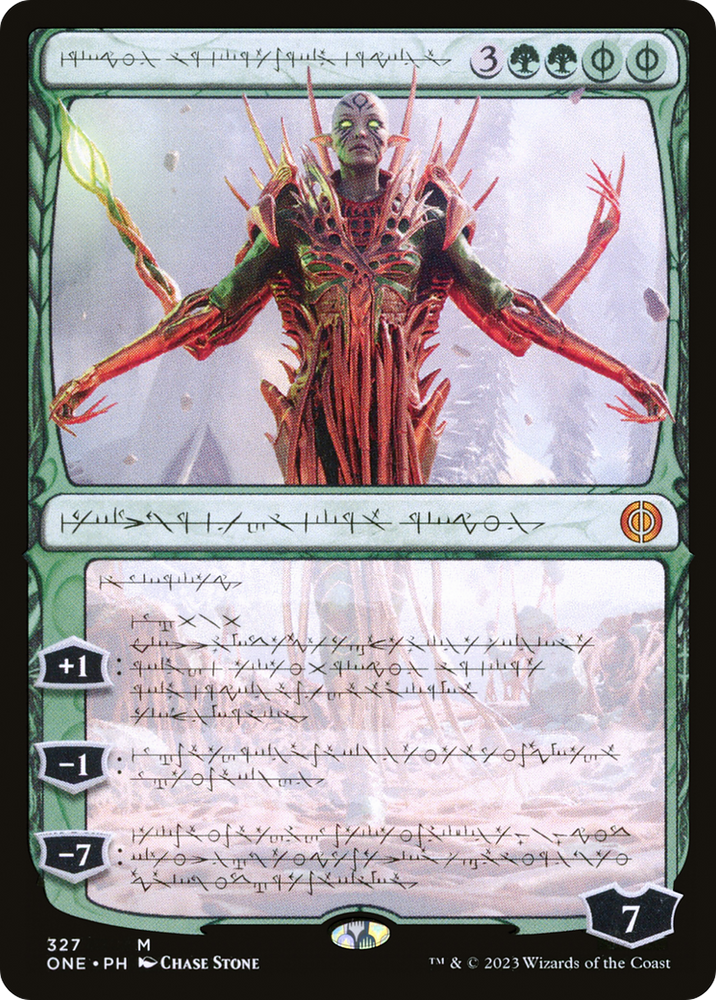 Nissa, Ascended Animist (Phyrexian) [Phyrexia: All Will Be One] Magic: The Gathering