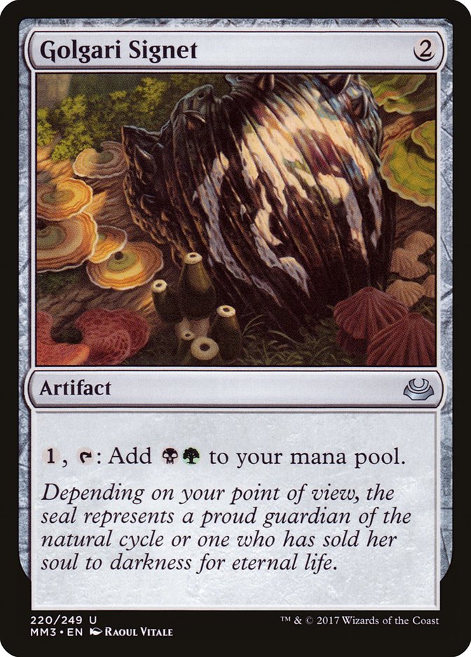 Golgari Signet [Modern Masters 2017] Magic: The Gathering