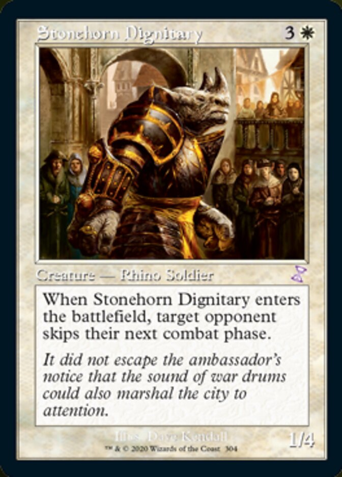 Stonehorn Dignitary (Timeshifted) [Time Spiral Remastered] Magic: The Gathering