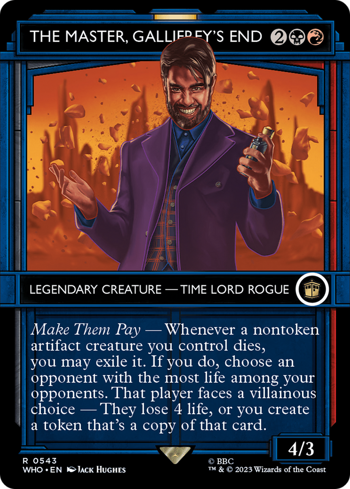 The Master, Gallifrey's End (Showcase) [Doctor Who] Magic: The Gathering