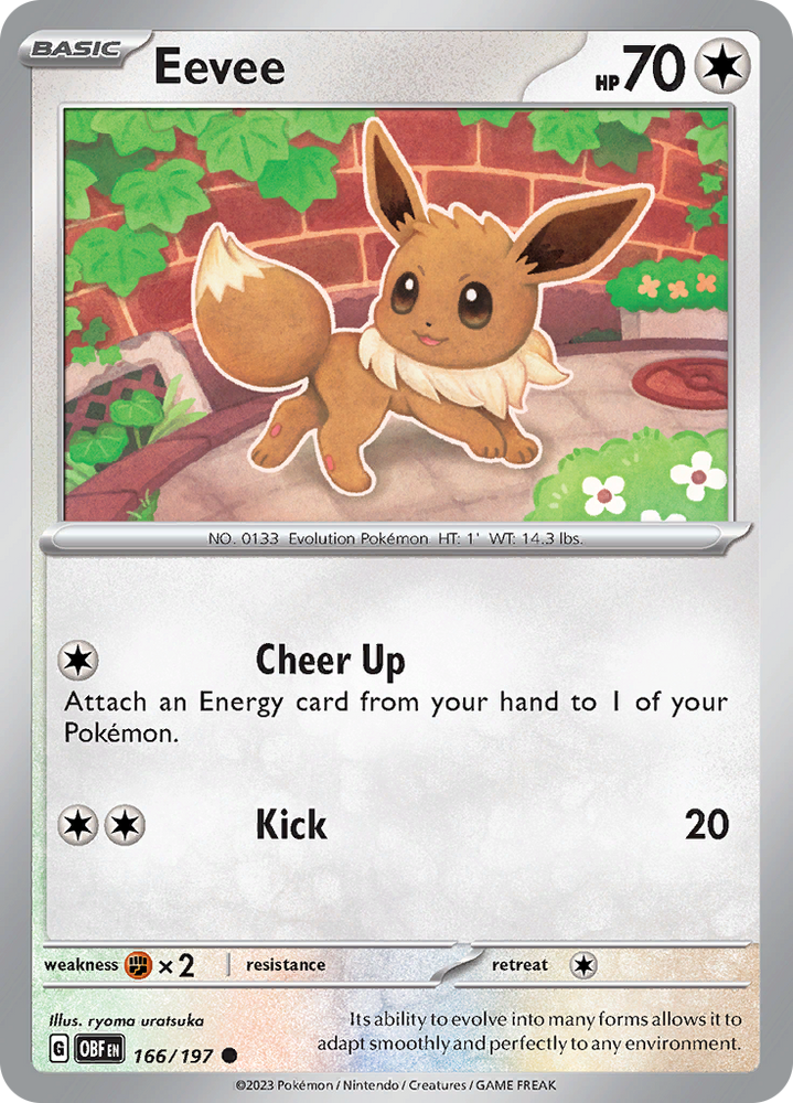 Eevee (166/197) [Scarlet & Violet: Obsidian Flames] Pokémon