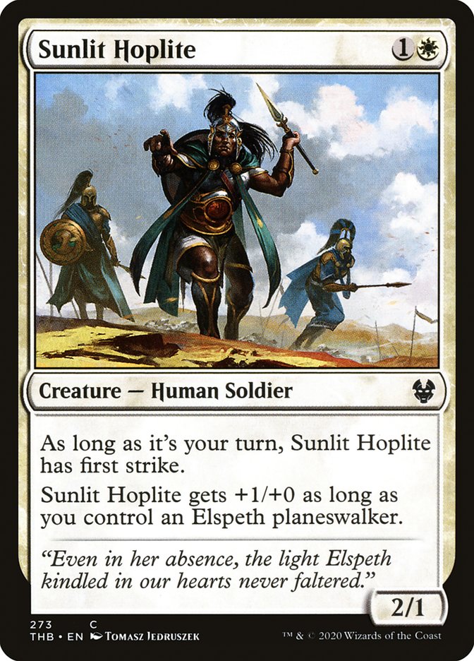 Sunlit Hoplite [Theros Beyond Death] Magic: The Gathering