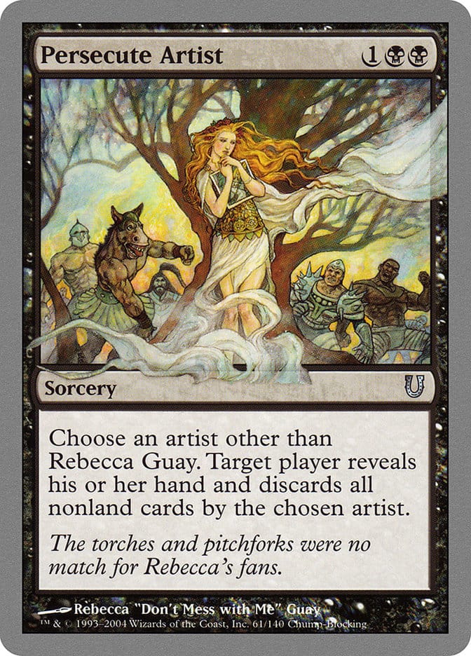 Persecute Artist [Unhinged] Magic: The Gathering