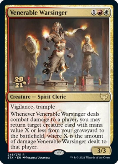 Venerable Warsinger [Strixhaven: School of Mages Prerelease Promos] Magic: The Gathering