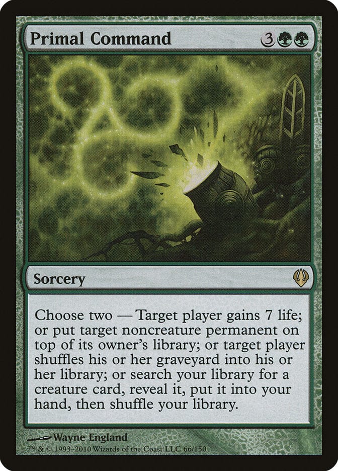 Primal Command [Archenemy] Magic: The Gathering