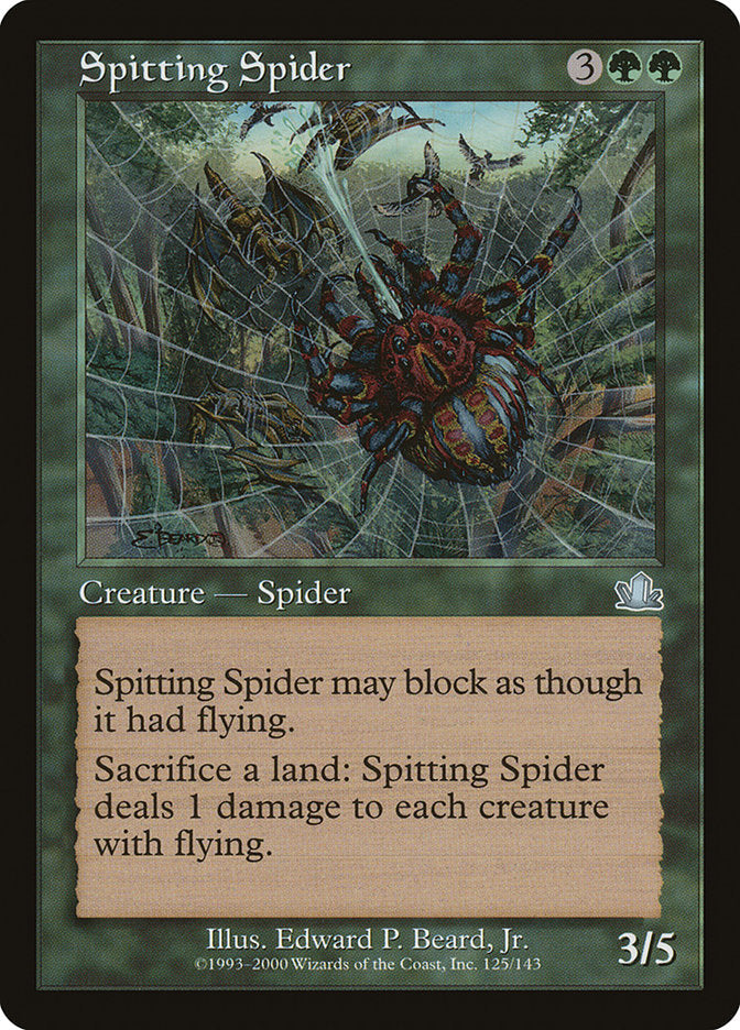 Spitting Spider [Prophecy] Magic: The Gathering
