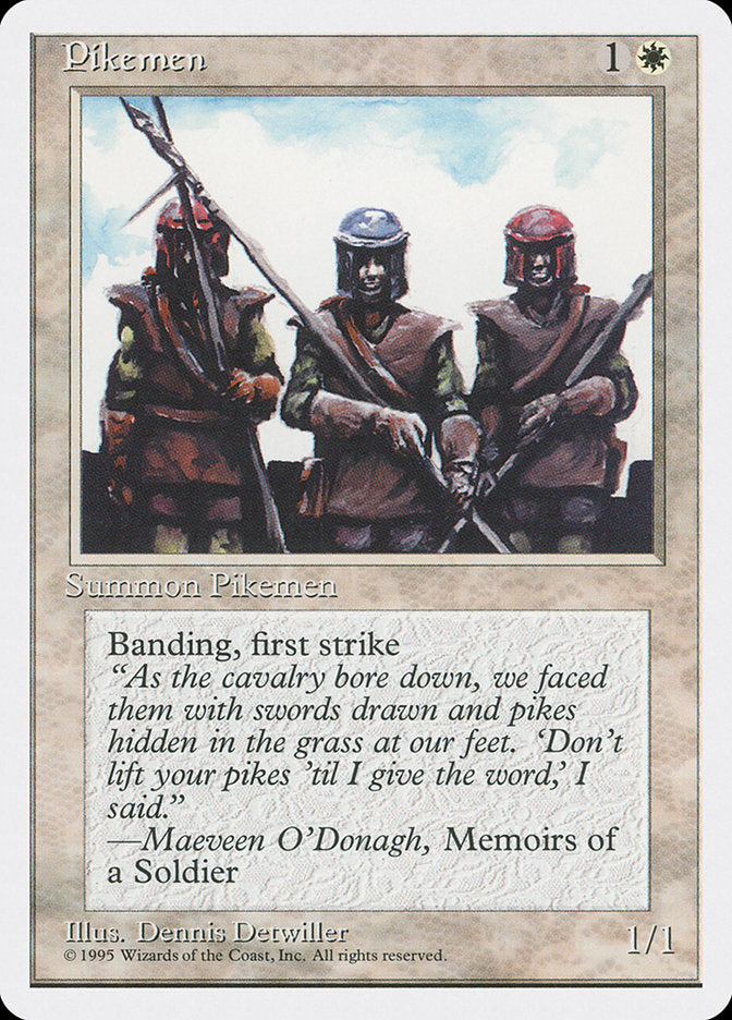 Pikemen [Fourth Edition] Magic: The Gathering