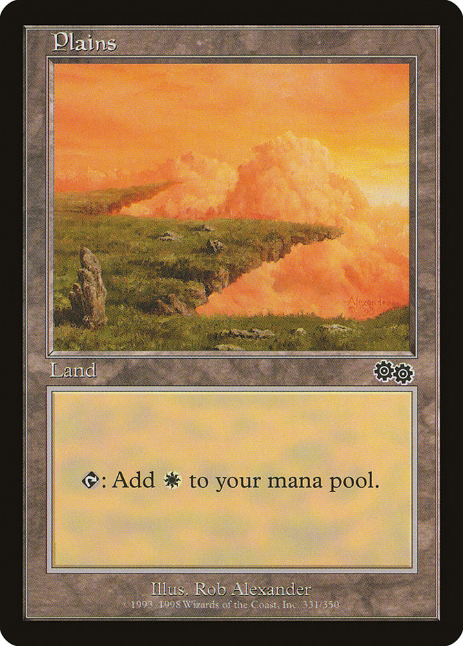 Plains (331) [Urza's Saga] Magic: The Gathering