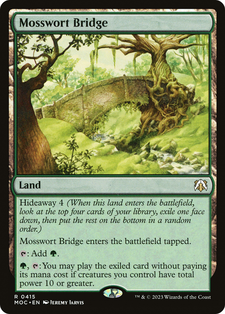 Mosswort Bridge [March of the Machine Commander] Magic: The Gathering