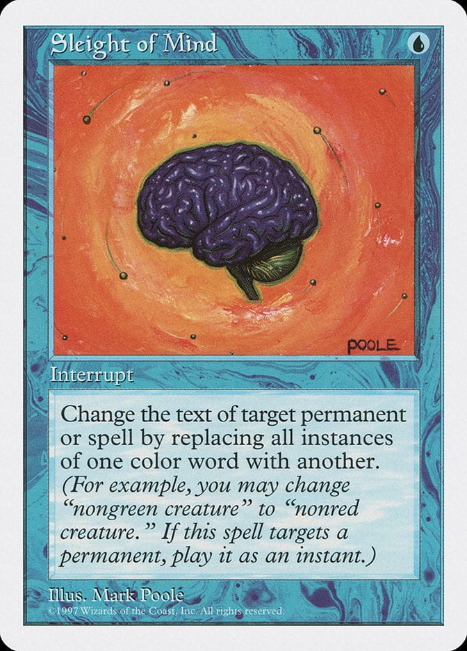 Sleight of Mind [Fifth Edition] Magic: The Gathering