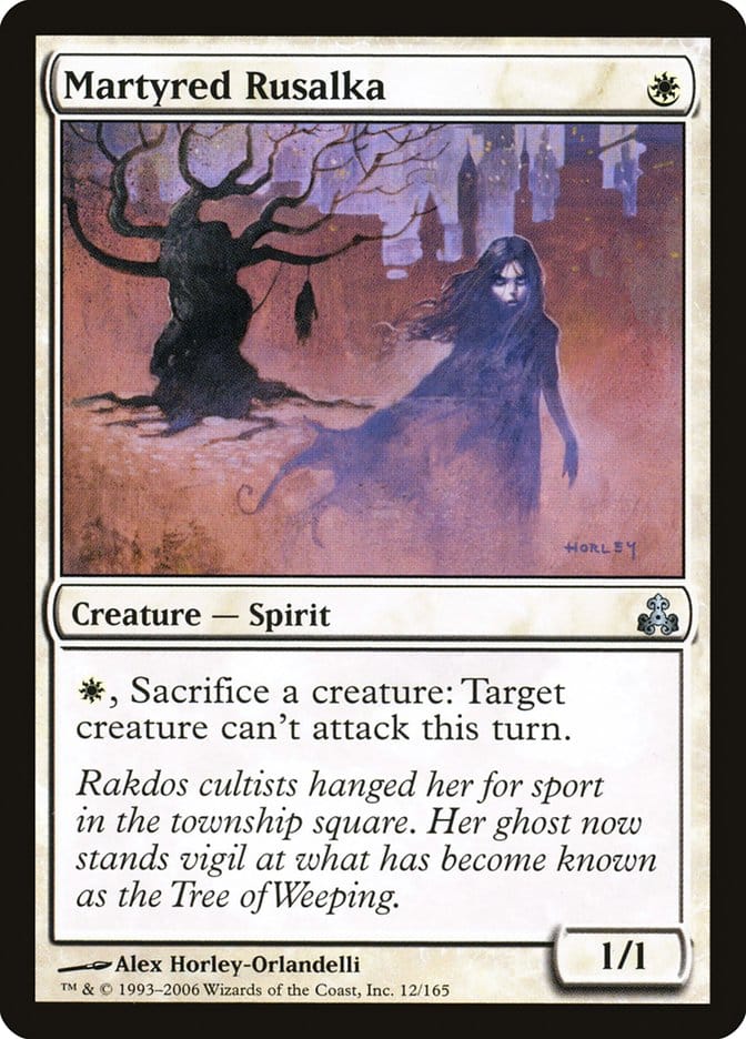 Martyred Rusalka [Guildpact] Magic: The Gathering