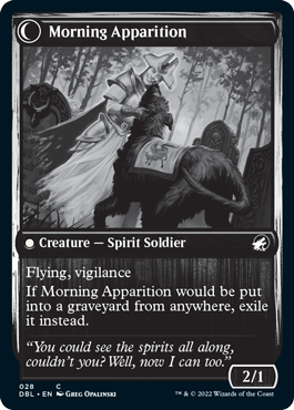 Mourning Patrol // Morning Apparition [Innistrad: Double Feature] Magic: The Gathering