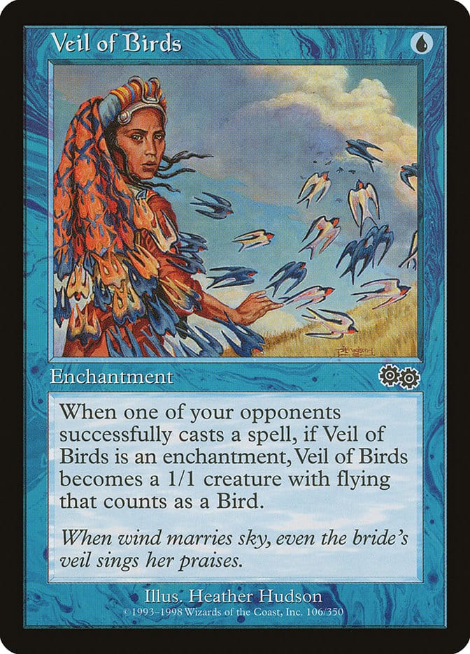 Veil of Birds [Urza's Saga] Magic: The Gathering