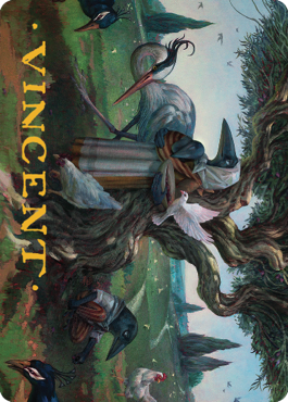 Kindred Discovery Art Card (Gold-Stamped Signature) [Commander Legends: Battle for Baldur's Gate Art Series] Magic: The Gathering