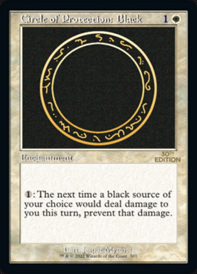 Circle of Protection: Black (Retro) [30th Anniversary Edition] Magic: The Gathering