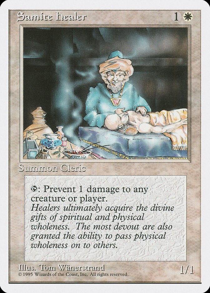 Samite Healer [Fourth Edition] Magic: The Gathering