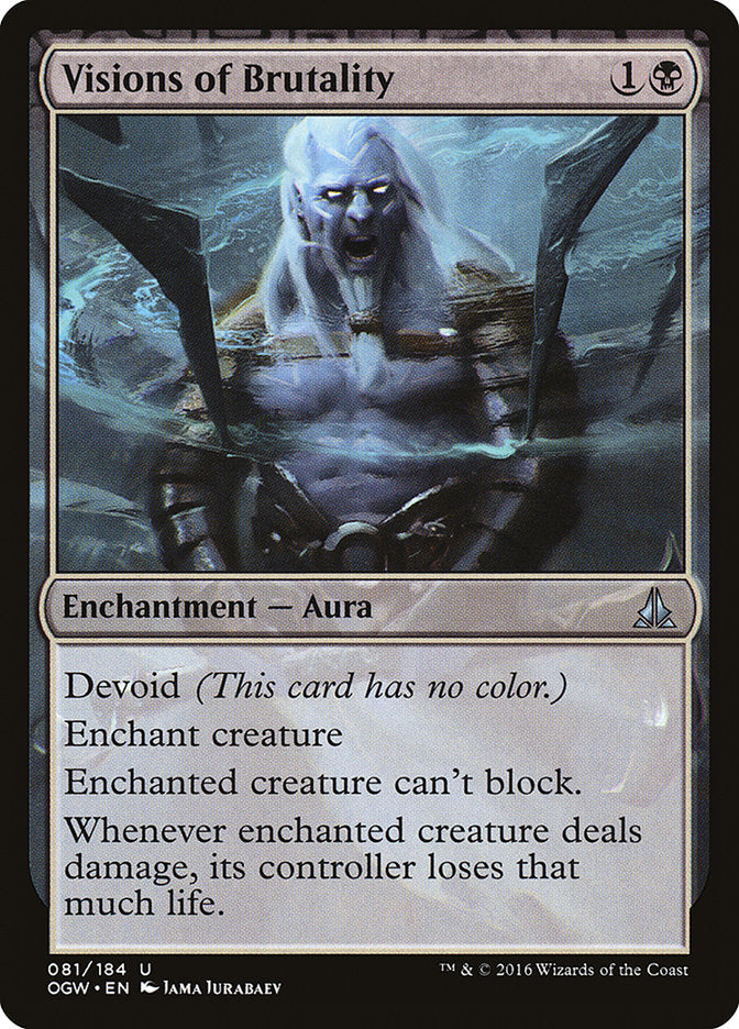 Visions of Brutality [Oath of the Gatewatch] Magic: The Gathering