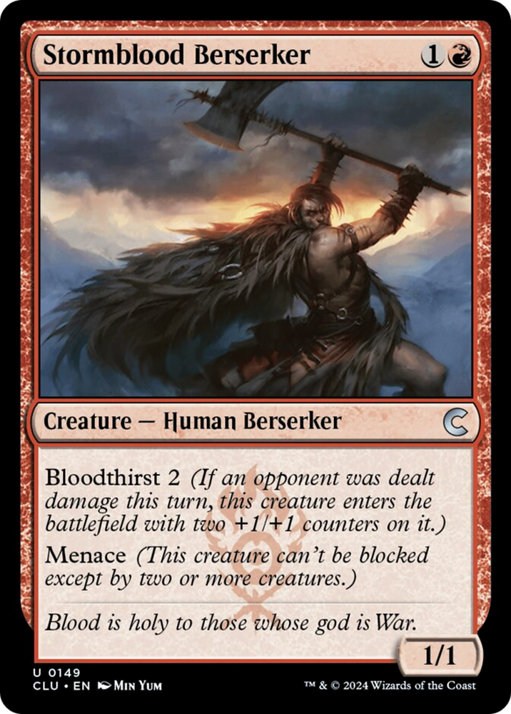 Stormblood Berserker [Ravnica: Clue Edition] Magic: The Gathering