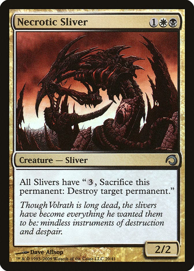 Necrotic Sliver [Premium Deck Series: Slivers] Magic: The Gathering
