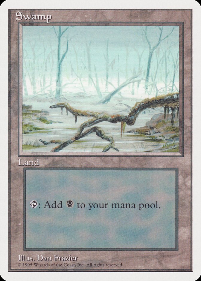 Swamp (White Fog in Center) [Rivals Quick Start Set] Magic: The Gathering