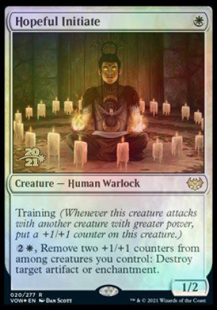 Hopeful Initiate [Innistrad: Crimson Vow Prerelease Promos] Magic: The Gathering