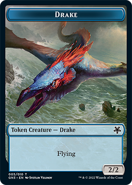 Soldier // Drake Double-Sided Token [Game Night: Free-for-All Tokens] Magic: The Gathering