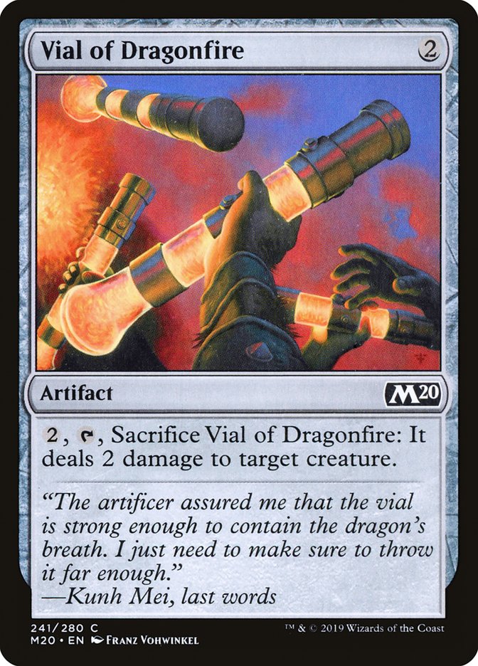 Vial of Dragonfire [Core Set 2020] Magic: The Gathering