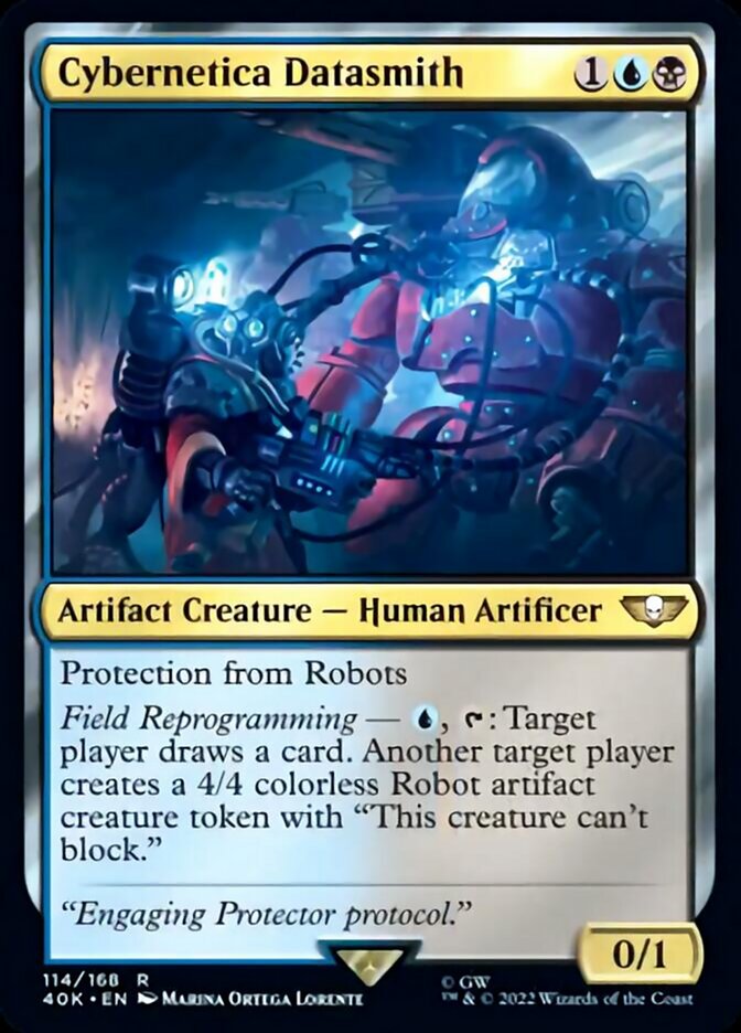 Cybernetica Datasmith (Surge Foil) [Warhammer 40,000] Magic: The Gathering