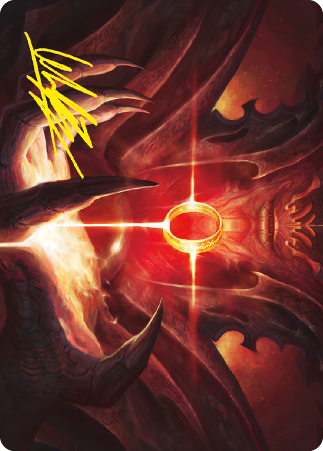 Sol Ring Art Card (Gold-Stamped Signature) [The Lord of the Rings: Tales of Middle-earth Art Series] Magic: The Gathering
