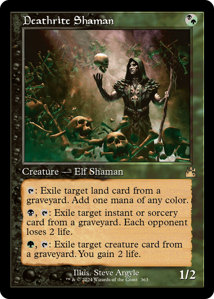 Deathrite Shaman (Retro Frame) [Ravnica Remastered] Magic: The Gathering