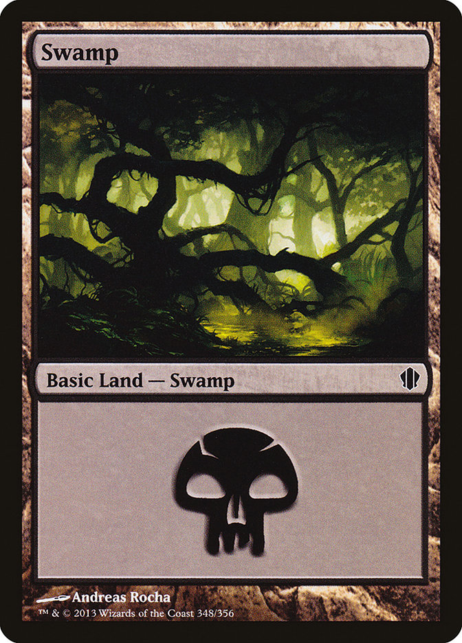 Swamp (348) [Commander 2013] Magic: The Gathering