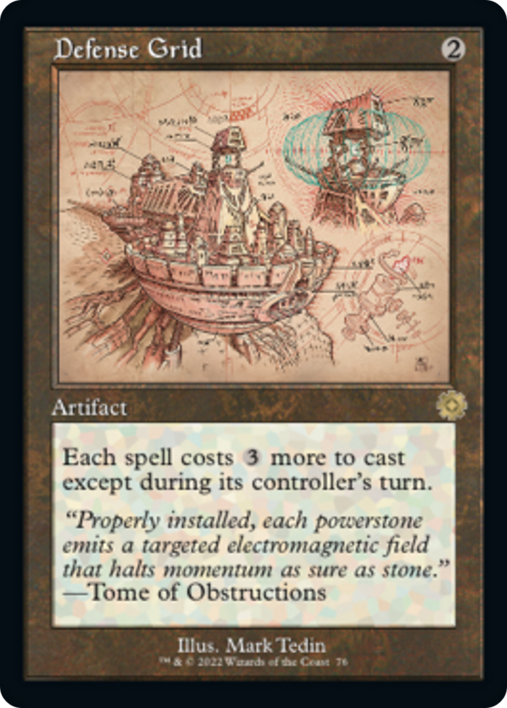 Defense Grid (Retro Schematic) [The Brothers' War Retro Artifacts] Magic: The Gathering