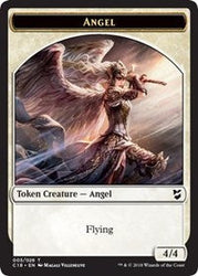 Angel // Cat Double-Sided Token [Commander 2018 Tokens] Magic: The Gathering