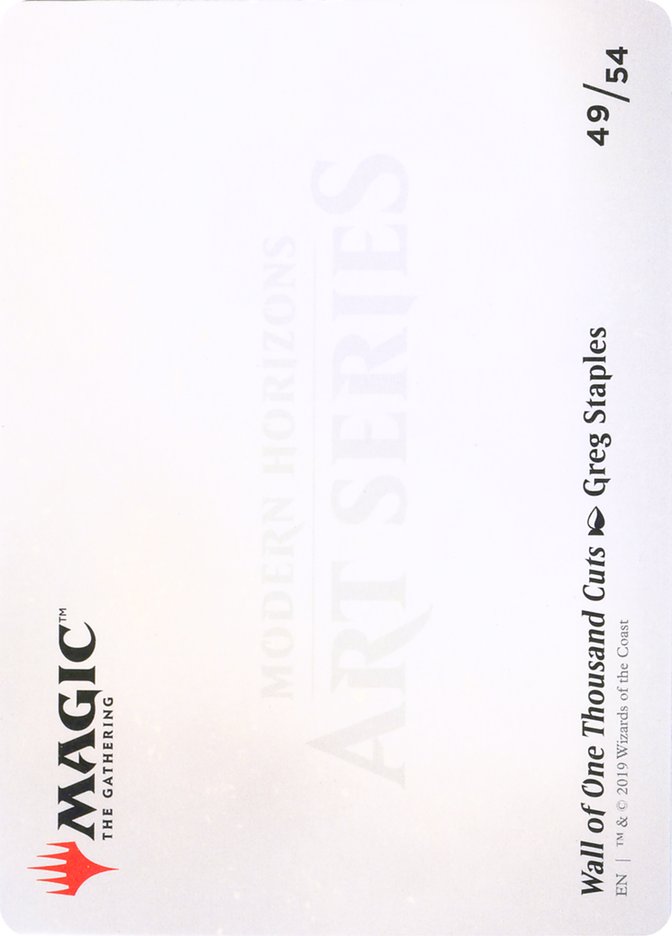 Wall of One Thousand Cuts // Wall of One Thousand Cuts [Modern Horizons Art Series] Magic: The Gathering