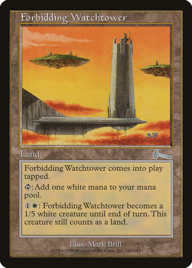 Forbidding Watchtower [Urza's Legacy] Magic: The Gathering