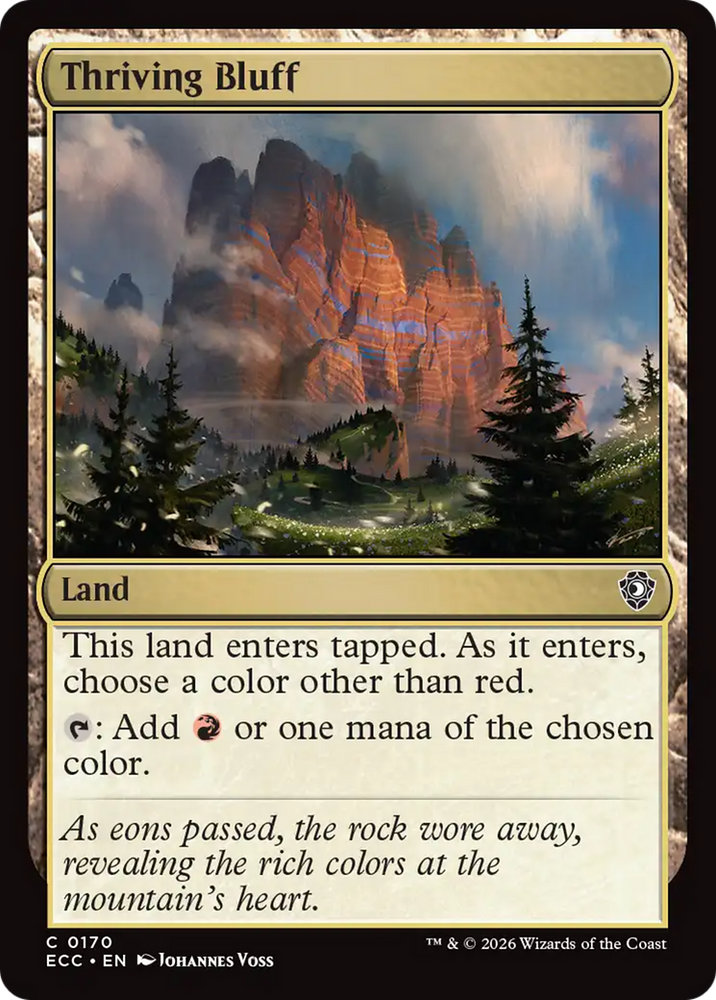 Thriving Bluff [Lorwyn Eclipsed Commander] Magic: The Gathering