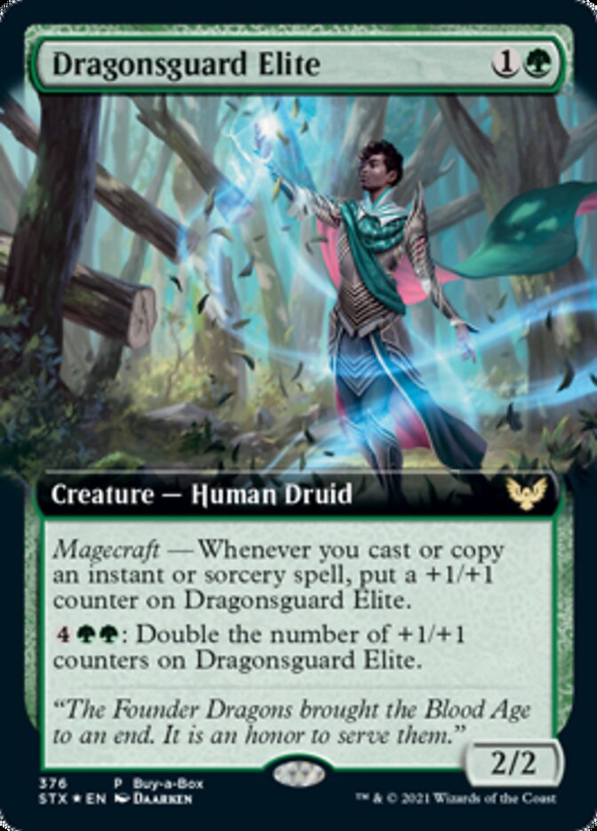 Dragonsguard Elite (Buy-A-Box) [Strixhaven: School of Mages Promos] Magic: The Gathering