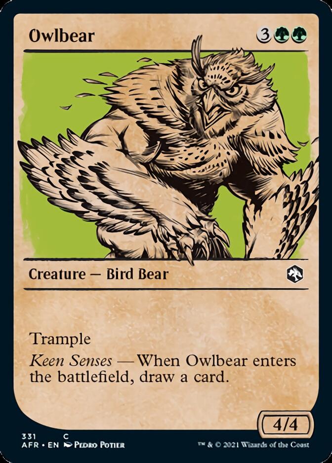 Owlbear (Showcase) [Dungeons & Dragons: Adventures in the Forgotten Realms] Magic: The Gathering