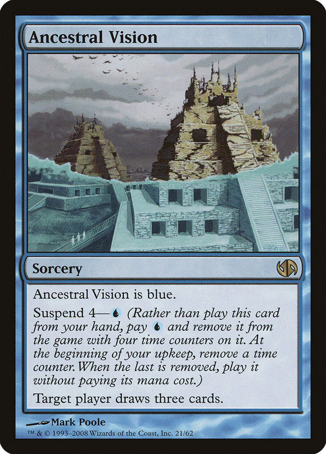Ancestral Vision [Duel Decks: Jace vs. Chandra] Magic: The Gathering
