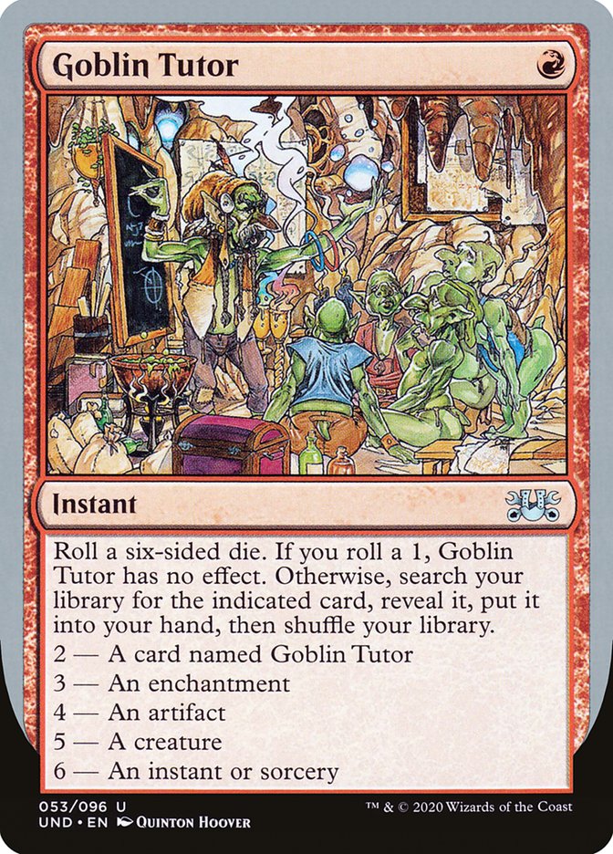 Goblin Tutor [Unsanctioned] Magic: The Gathering