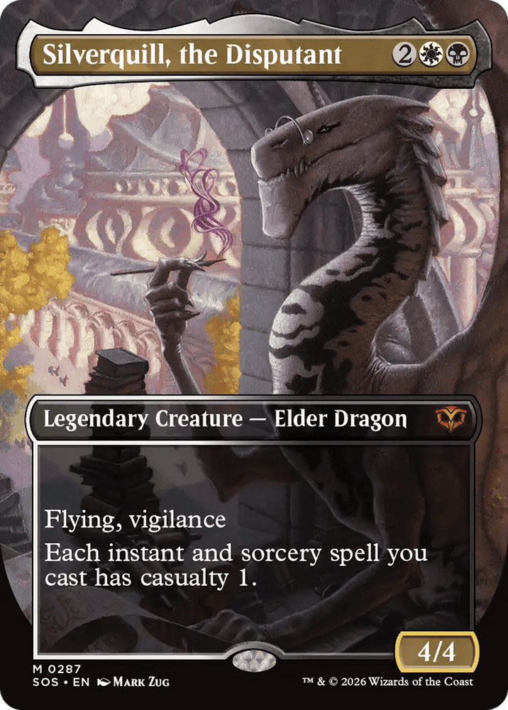 Silverquill, the Disputant (Borderless) [Secrets of Strixhaven]