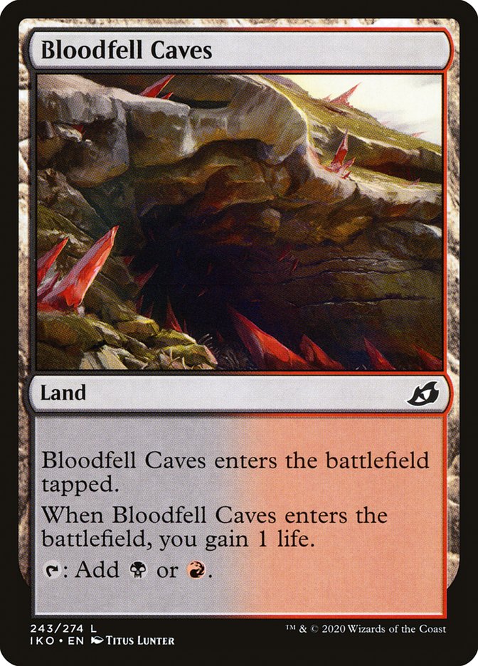 Bloodfell Caves [Ikoria: Lair of Behemoths] Magic: The Gathering