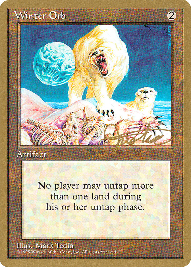 Winter Orb (Mark Justice) [Pro Tour Collector Set] Magic: The Gathering