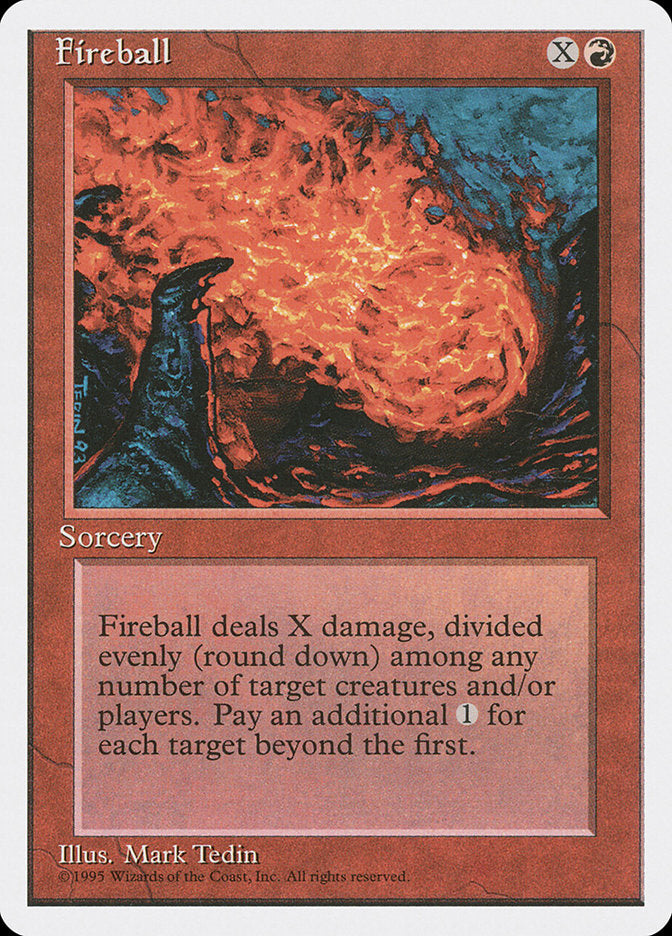 Fireball [Fourth Edition] Magic: The Gathering