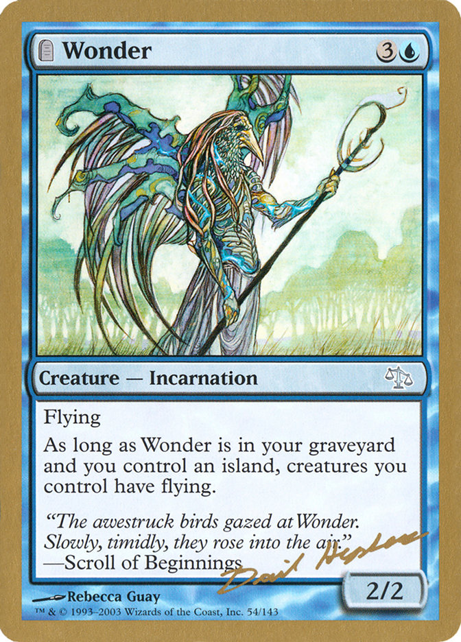 Wonder (Dave Humpherys) [World Championship Decks 2003] Magic: The Gathering