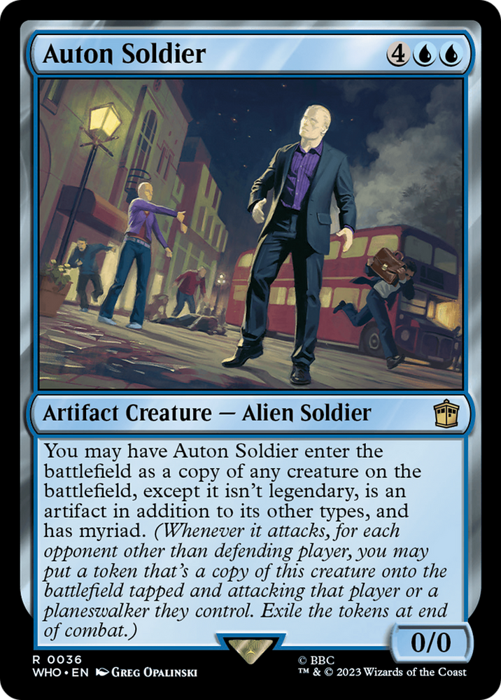 Auton Soldier [Doctor Who] Magic: The Gathering