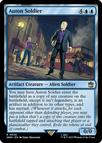 Auton Soldier [Doctor Who] Magic: The Gathering