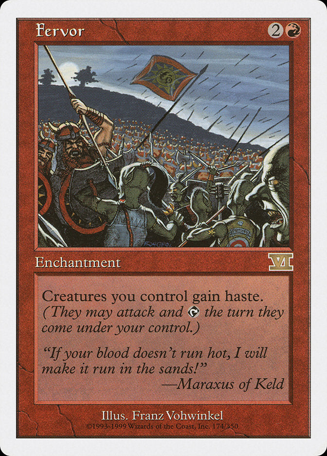 Fervor [Classic Sixth Edition] Magic: The Gathering